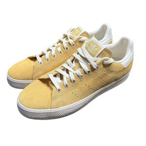 Adidas Originals Stan Smith Yellow Suede Sneakers Men's Size 10 Low Top